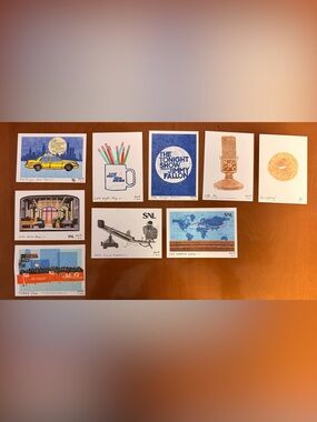 FULL SET NBC Pop Art TV-Themed Mini Print Lot + Top of the Rock Print